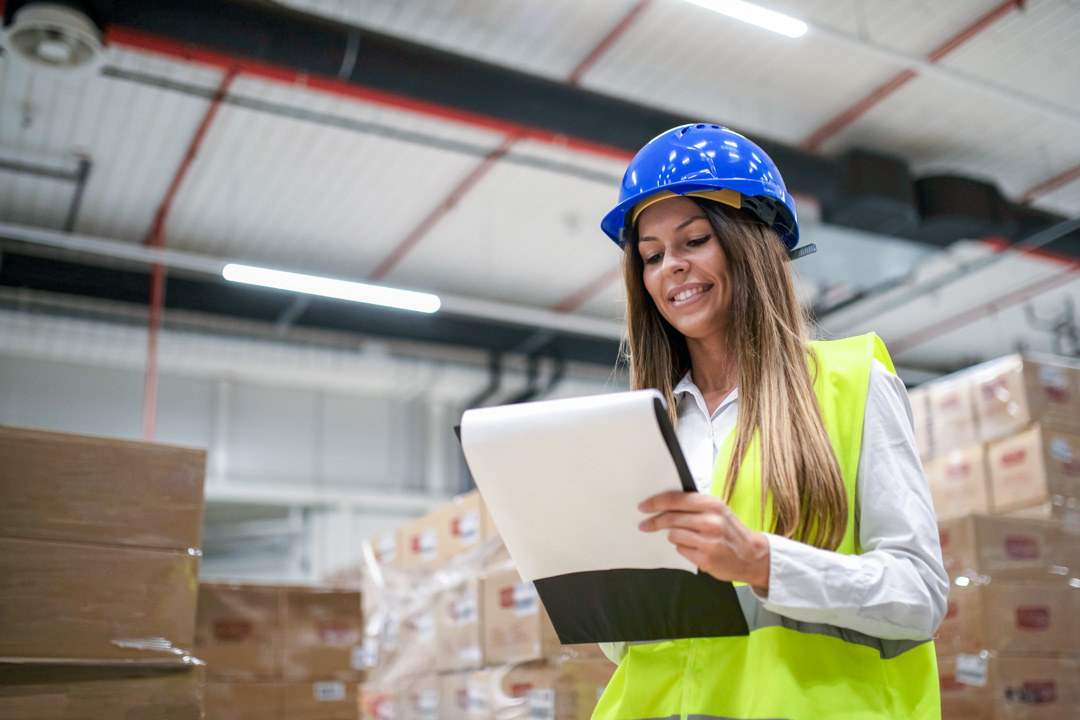 Customs clearance processing.