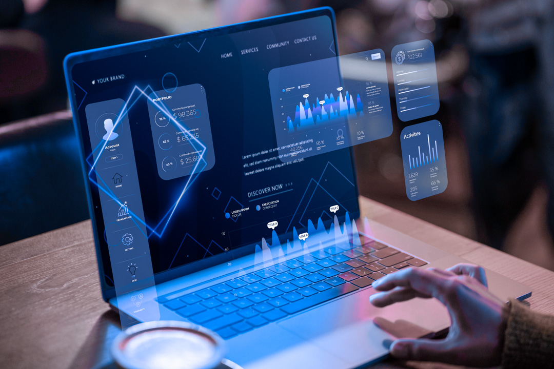 Interactive logistics dashboard.